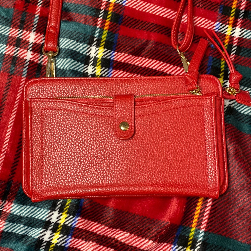 Red crossbody bag
